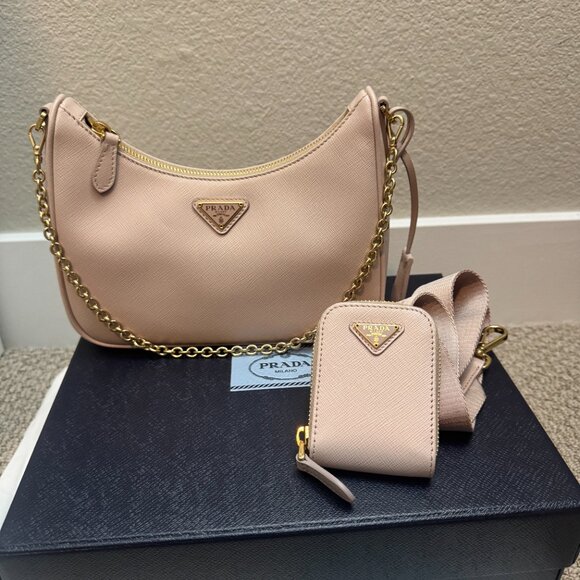 Prada Re-Edition 2005 Saffiano leather bag (beige colour) - Full package unused - Picture 4 of 5